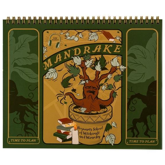 Conquest Journals Harry Potter Herbology Top-Spiral Undated Weekly Planning Notepad
