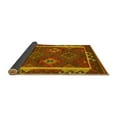 thumbnail image 2 of Ahgly Company Indoor Square Oriental Yellow Traditional Area Rugs, 6' Square, 2 of 4