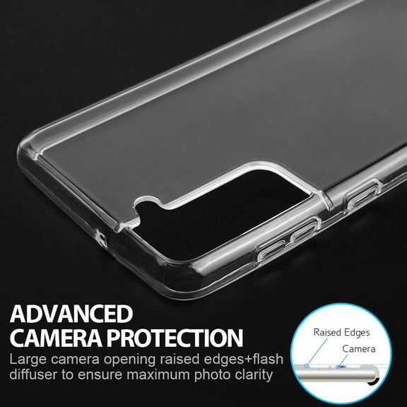 For Samsung Galaxy S23 Crystal Clear Transparent TPU Flexible Rubber Silicone Ultra Thin Slim Gel Soft Skin Case Cover fit Galaxy S23 - Clear