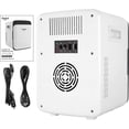 thumbnail image 7 of 10L  Fridge for Bedroom - Car, Office Desk & College Dorm Room - 12V Portable Cooler & Warmer for Food, Drinks, Skincare, Beauty, Makeup & Cosmetics -  Small Refrigerator (White), 7 of 7