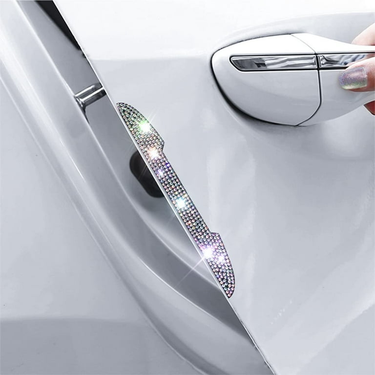 Bling Crystal Rhinestone Door Handle Cover Trim Protector Sticker for Tesla  Model 3 and Model Y (4Pcs), Bling Car Accessories for Women and Girls who