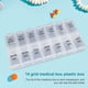 thumbnail image 1 of Dispensador de tabletas medicinales 2 veces al día Organizador diario de medicinas Tapas transparentes portátiles a prueba de humedad para pastillas/vitaminas/suplementos/medicamentos FLhrweasw  Nuevo, 1 of 6