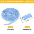 thumbnail image 2 of 8 Pack Elastic Tieless Shoe Laces for Adults Sneakers, Sky Blue, 2 of 6