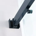 thumbnail image 4 of 56-60"W x 60"H Frameless Double Sliding Tub Shower Door, 304 Stainless Steel in Matte Black, 5/16" (8mm) Thick SGCC Tempered Clear Glass., 4 of 6