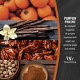 thumbnail image 4 of Cera de soja Candle WoodWick con forma de reloj de arena grande, calabaza, praliné, 4 of 6