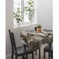 thumbnail image 4 of Vintage Flowers Suqare Tablecloth - 54 x 54 Inch, Birds Retro Art Elegant Farmhouse Waterproof & StainResistant Tablecloth, Washable Oil-proof Table Cover for Dining/Party/Wedding/Camping/Buffet, 4 of 9