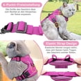 thumbnail image 3 of Arnés ajustable para gatos, a prueba de escapes, arnés para gatos con juego de correas, arnés suave para gatos, gatitos, perros y cachorros Pink-M, 3 of 5
