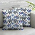 thumbnail image 3 of Orinice Elephant Pattern Graphic Decorative Throw Pillow Cover for Home, Sofa, Bed - Soft and Durable Pillowcase 1PC 20x20in, 3 of 5