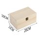 thumbnail image 3 of Xihbxyly Caja de Madera con Solapa, Baúl de Almacenamiento con Cierre Seguro, Organizador de Escritorio de Estilo Vintage, Diseño de Madera Natural, Almacenamiento de Materiales de Arte, Ideal para R, 3 of 3