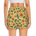 thumbnail image 4 of Goofa Leaves Avocado Printed Women 2 in 1 Running Shorts,Quick Dry Athletic Workout Shorts,High Waisted Athletic Shorts with Liner Pockets-X-Large, 4 of 9
