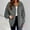 Dark Gray, variant on Womens Fleece Hoodies Sherpa Lined Fuzzy Sweatshirts with Pockets Full Zip Hooded Jacket Ladies Winter Warm Jumper Coat Outwear Blue L