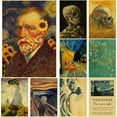 thumbnail image 2 of Famosa colección de pinturas al óleo, carteles de obras de Van Gogh, Papel Kraft Retro, decoración de hogar, Bar, café, impresión, pinturas de pared artística estética Tan Jianjun unisex, 2 of 2