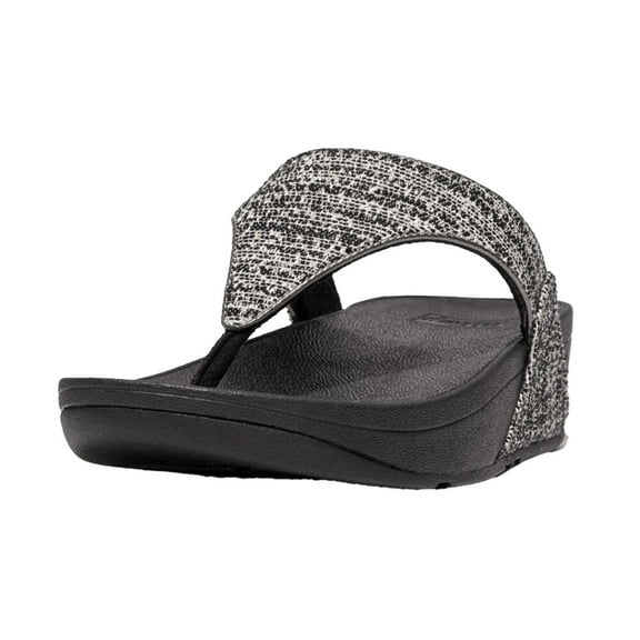 Fit Flop Womens Lulu Shimmer Weave Toe Post Sandals