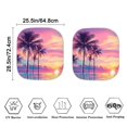 thumbnail image 4 of Bulopur Palm Tree Purple Windshield Sun Shade Blocks Heat and Sun Sun Windshield Shade for Car with Shortage Bag Vehicle Sun Visor Protector 2 Pcs Car Window Shades for Most Cars, 4 of 6