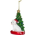 thumbnail image 3 of Kurt Adler 4.25 Inch White Highland Terrier Christmas Ornament, 3 of 4