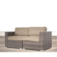 thumbnail image 2 of Living Source International LSI Loveseat with Cushions Resort Grade Outdoor Furniture Patio Sofa Beige, 2 of 5