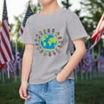 thumbnail image 2 of WEIYLL Tshirts Shirts For Boys Summer Comfortable Crew Neck Breathable Short Sleeve Earth Cartoon Printed Kids Clothing for 10-11 Years, 2 of 4