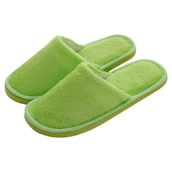 MRLESS Comfortable Cotton Slipper Shoes - Green