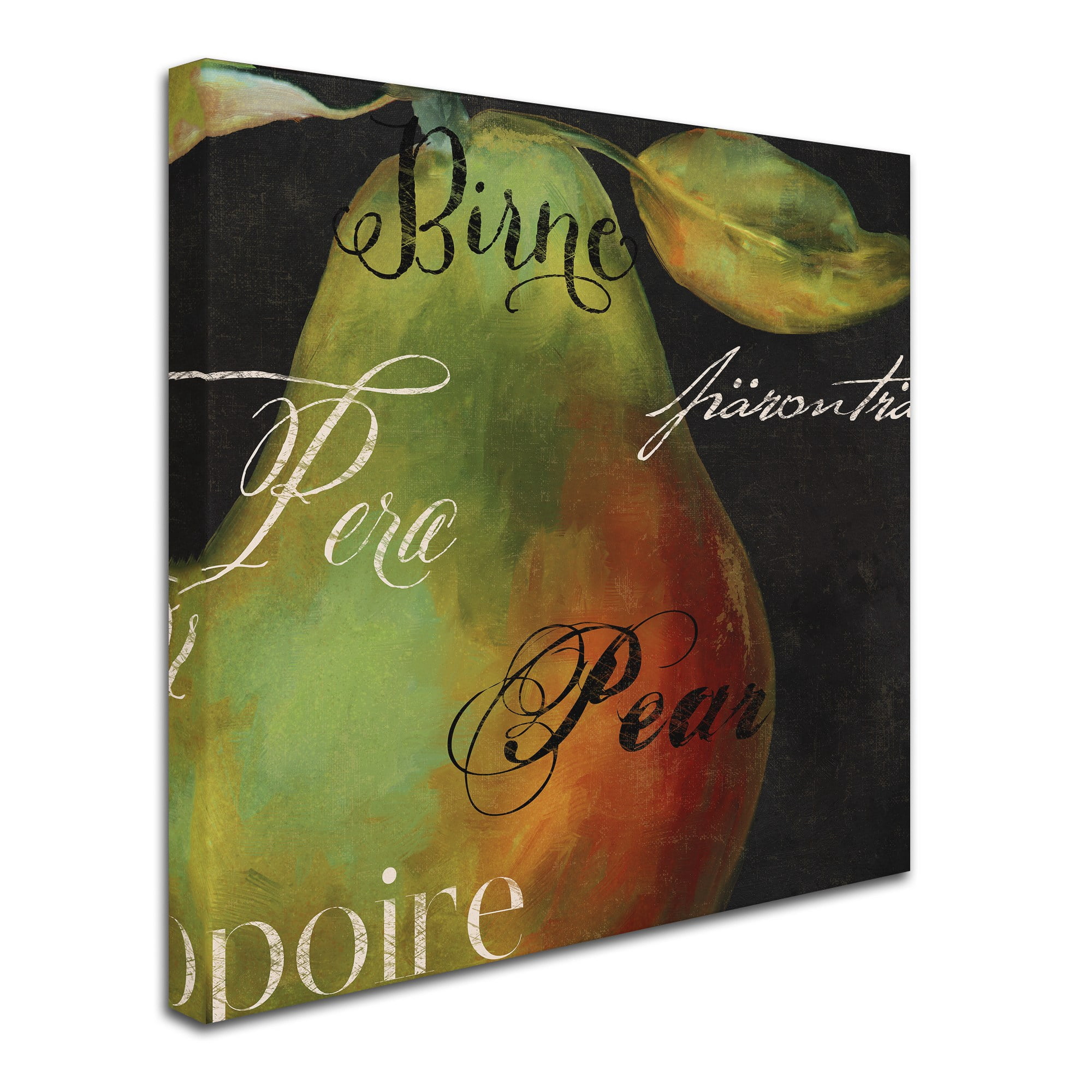 Trademark Fine Art "Painted Pear I" Canvas Art by Color Bakery