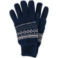 thumbnail image 3 of CTM  Heavy Knit Winter Pattern Hat Glove and Scarf Set (Men), 3 of 4