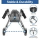 thumbnail image 2 of Andador Soundfuse de 3 ruedas para personas mayores, ligero y plegable, de aluminio, con altura ajustable, compatible con FSA y HSA, color negro, 2 of 5