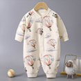 thumbnail image 2 of CAUYDY Newborn Girl Coming Home Outfits Baby Romper 3-6M 9-12M 18-24M Preemie Clothing Long Sleeve Bodysuit Fall Winter Infant Girls Pajamas Toddler Sleepers Sizes 0-3 Months,Purple, 2 of 5