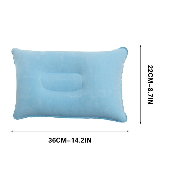 Almohada inflable para viajes al aire libre, para acampar, cojín autoinflable, soporte lumbar, protección para el cuello.