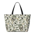 thumbnail image 2 of Xecao Skull with Cash for versatile beach bag for women includes zipper pockets and waterproof material, ideal for vacations and adventures., 2 of 7