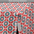 thumbnail image 4 of Floral Dog Crate Cover, Continuous Leaves Circles Cutsy Vintage Illustration, Easy to Use Pet Kennel Cover Small Dogs Puppies Kittens, 7 Sizes, Dark Coral Sea Blue, by Ambesonne, 4 of 6