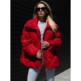 thumbnail image 3 of Abrigo de algodón acolchado de una sola botonadura para mujer, chaquetas cortas acolchadas con cremallera, abrigos sueltos suaves y cálidos, otoño e invierno, 2024, 3 of 5