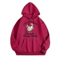 thumbnail image 4 of WEAIXIMIUNG Sweat à Capuche à Fermeture à Glissière pour Femmes Long Mode Imprimé Décontracté Ample, 4 of 4