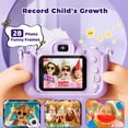 thumbnail image 5 of Bravokids Kids Camera, Unicorn Toddler 1080P Digital Camera with 32GB SD Card, Birthday Gift for Girls Age 3-9, 5 of 7