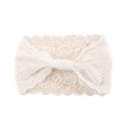 thumbnail image 3 of VV AVEORS Floral Lace Headband for Women Accessories Stretchy Vintage Lace Make Up Headband Hairband White One Size, 3 of 8