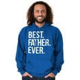 thumbnail image 4 of Best Father Ever Dad Fathers Day Men's Big & Tall Graphic Hoodie Brisco Brands 4X, 4 of 5