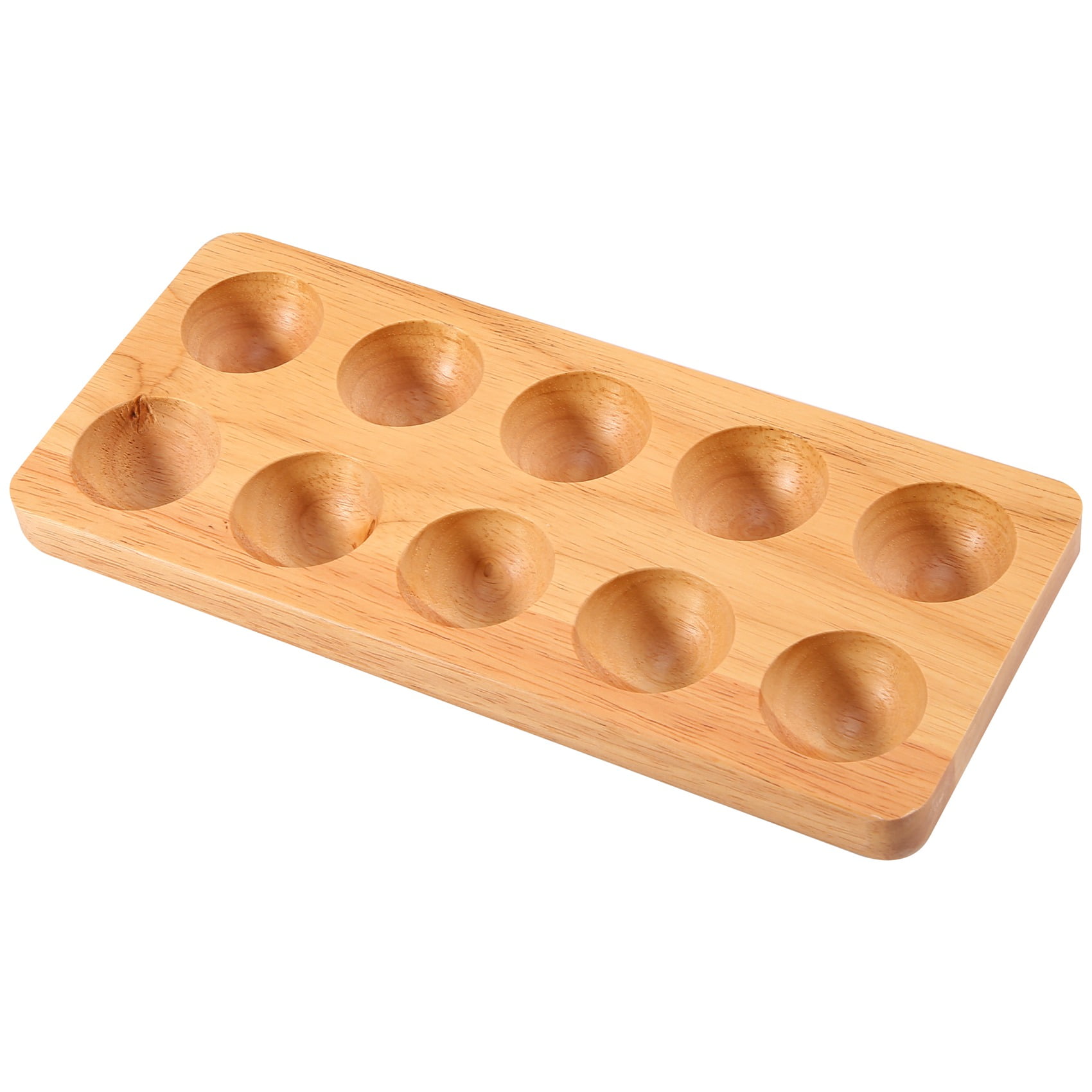 Egg Tray Wooden Egg Holder for Eggs Usable in Kitchen Refrigerator, or