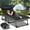 F07 Black Bed+Black Pad, variant on Lilypelle Portable Folding Camping Cot Bed, Lounge Chair for Pool, Beach, Patio Adjustable 4-Position Adults Reclining Folding Chaise with Pillow