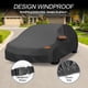 thumbnail image 4 of Funda de coche Bargains de aluminio para exteriores, impermeable, con cremallera en la puerta del conductor, negra para Subaru Legacy, 4 of 7