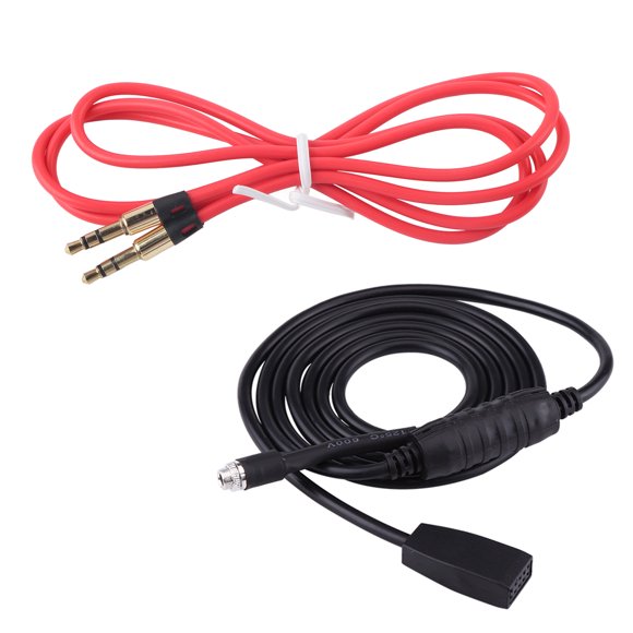 Adaptador de interfaz de entrada auxiliar de audio para automóvil de 3,5 mm Cable de música MP3 para E46 1998-2006 Jadeshay A