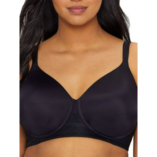 Vanity Fair Vanity Fair Women S Breathable Luxe Full Figure Wirefree 71265 Midnight Black 44b Walmart Com Walmart Com