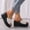 White, variant on Black Sandals Women Clearance Fall Slip-On Platform Casual Fashion Womens Shoes Black Size 7.5