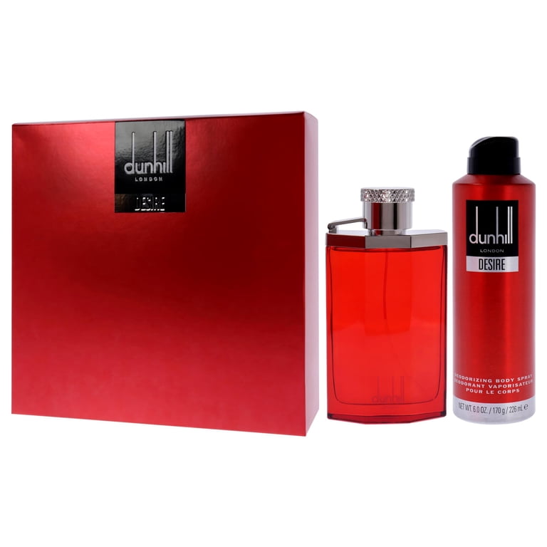 Alfred Dunhill Desire Red Men Gift Set, 3.4oz EDT Spray, 6oz