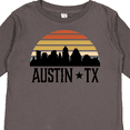 thumbnail image 4 of Inktastic Austin Texas Skyline Vintage Boys or Girls Long Sleeve Toddler T-Shirt, 4 of 5