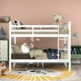 thumbnail image 3 of BELLEMAVE Full over Full Bunk Beds, Wood Bunk Bed with Ladder, Headboard and Footboard, Convertible Bunk Beds for Teens(White), 3 of 13