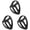 Black 3PCS, variant on YWIYIUD 3PCS Lightweight and Practical ChinStrap Suitable for Adults Sleep and Daily Wear Reusable Adjustable ChinStrap for Sleeping Comfortable Stop Snoring Solution