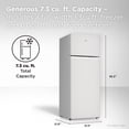 thumbnail image 2 of TCL 7.3 cu. ft. Double Door Refrigerator with Freezer in White, TRT07T4AW, 2 of 20