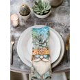 thumbnail image 2 of Coastal Gnomes Cloth Napkins Set of 8 Reusable Dinner Napkins, Tropical Palm Tree Beach Flowers Butterfly Cocktail Napkin Washable Table Napkins for Wedding/Holiday Party/Baby Shower 20"x20", 2 of 7