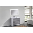 thumbnail image 5 of Kubebath 36″ Ash Gray Modern Bathroom Vanity with White Quartz Counter-Top, 5 of 5