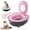 Pink, variant on Cat Toilet Trainer Kit, Upgraded Cat Potty Toilet Training Kitm,Portable Litter Box Flushable Design Easy Clean Thickened PP Material for Kittens and Cats