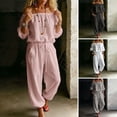 thumbnail image 2 of Quixlent Women's Off Shoulder Tie Waist Jumpsuit, Casual Half Sleeve Rompers, Summer One Piece Outfits with Pockets, 2 of 8
