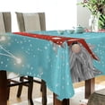 thumbnail image 3 of SKYSONIC Santa Claus Tablecloth Waterproof Washable Polyester Square Table Cover Durable Tablecloth for Kitchen Dining Table Party Decor (60 X 60 Inch), 3 of 7